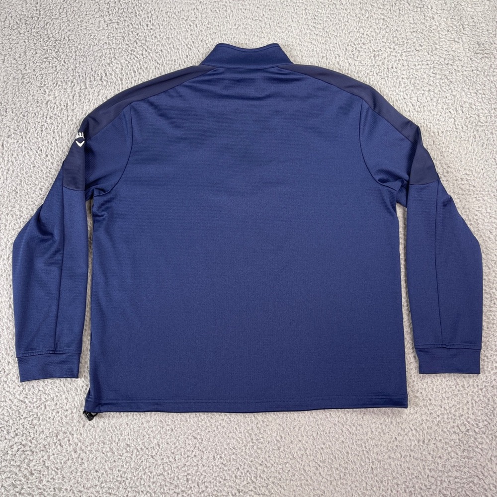 Callaway Pullover 1/4 Zip Mens Large Navy Blue Torrey Pines Weather Series - Picture 4 of 11